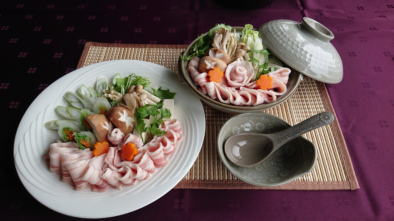 館ヶ森高原豚を使った鍋のご紹介