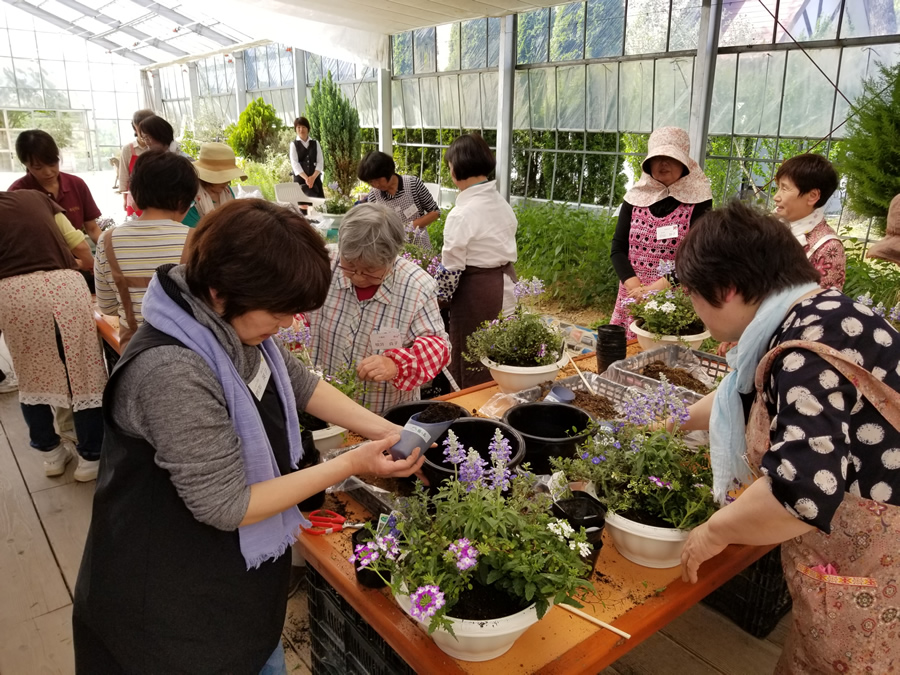 花とハーブの寄せ植え教室 牧場イベント 体験予約 館ヶ森アーク牧場